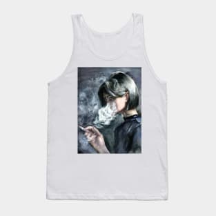 Smoking Girl Tank Top